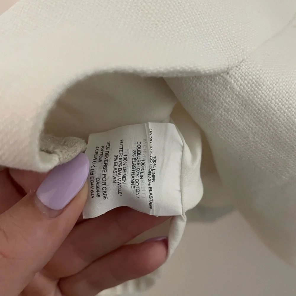 J. Crew - Linen Work Dress - Scallop Detail - Picture 5 of 5